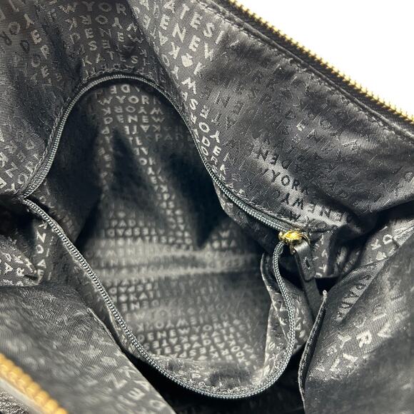 Kate Spade Black Leather Satchel Pine Street Kori Gold Chain Strap & Top Handle - Picture 14 of 16